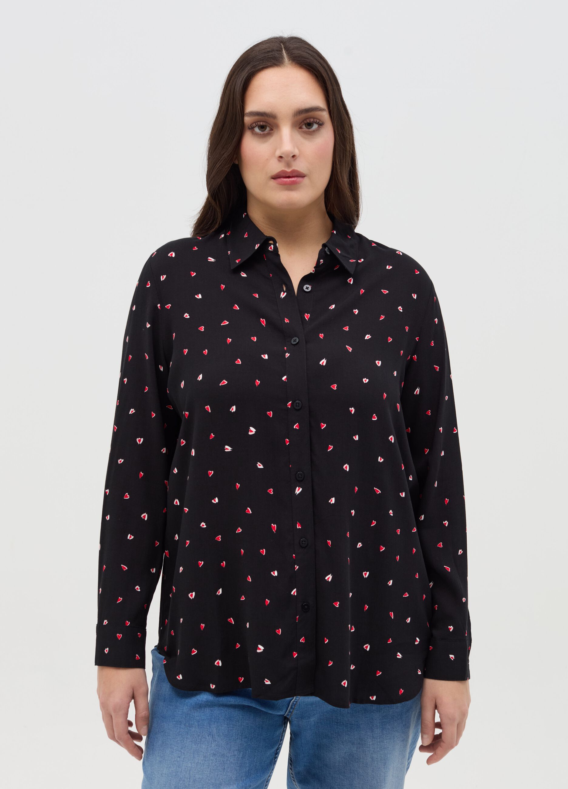 Camicia in viscosa Curvy