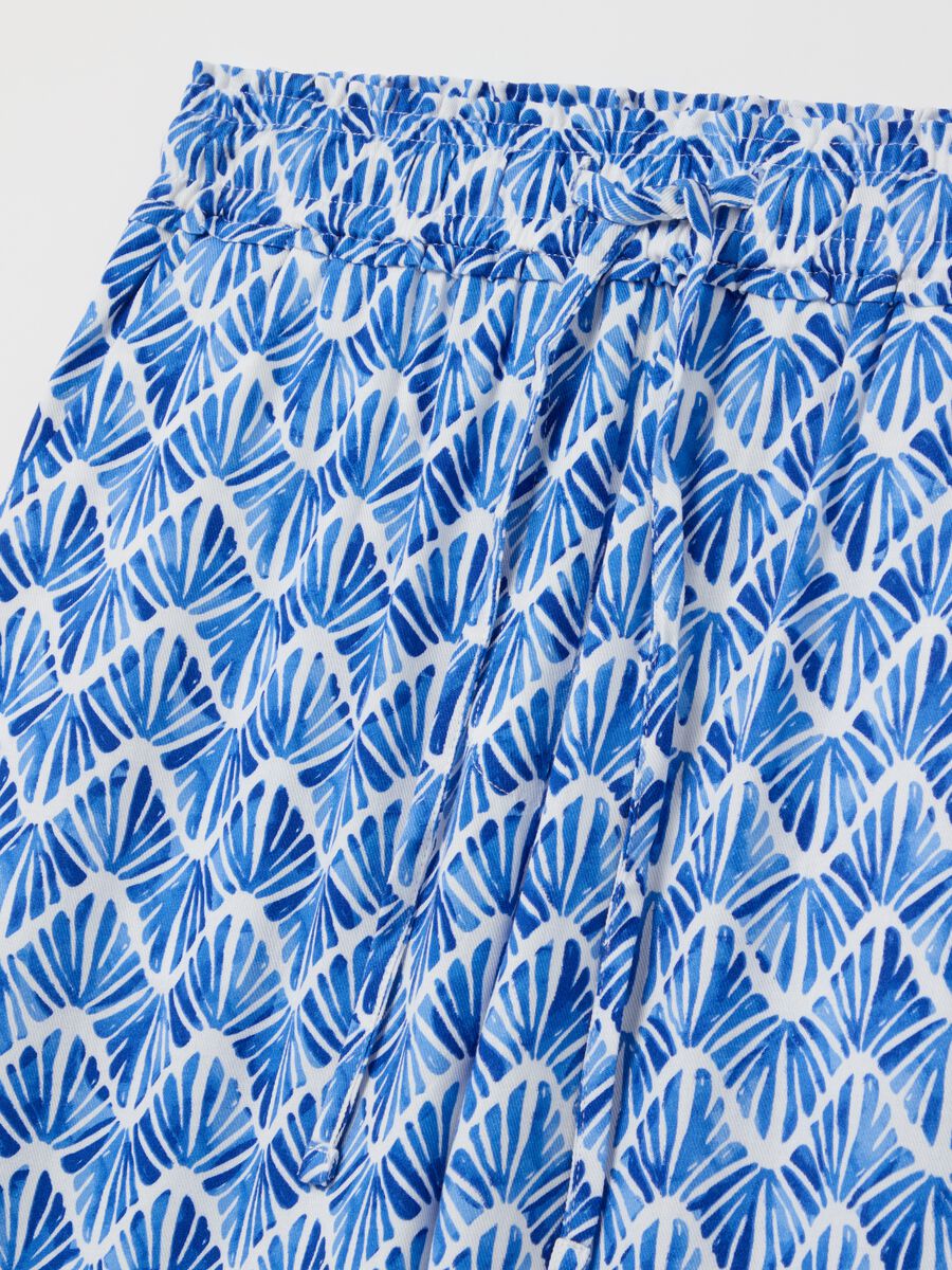 Jogger trousers in viscose with drawstring_5