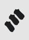 3-pack black organic cotton ankle sports socks_0