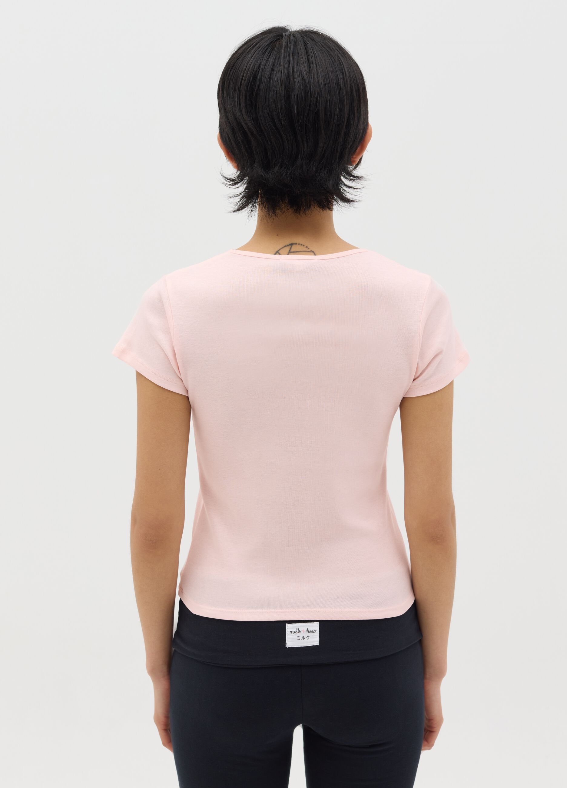 T-shirt slim fit in cotone