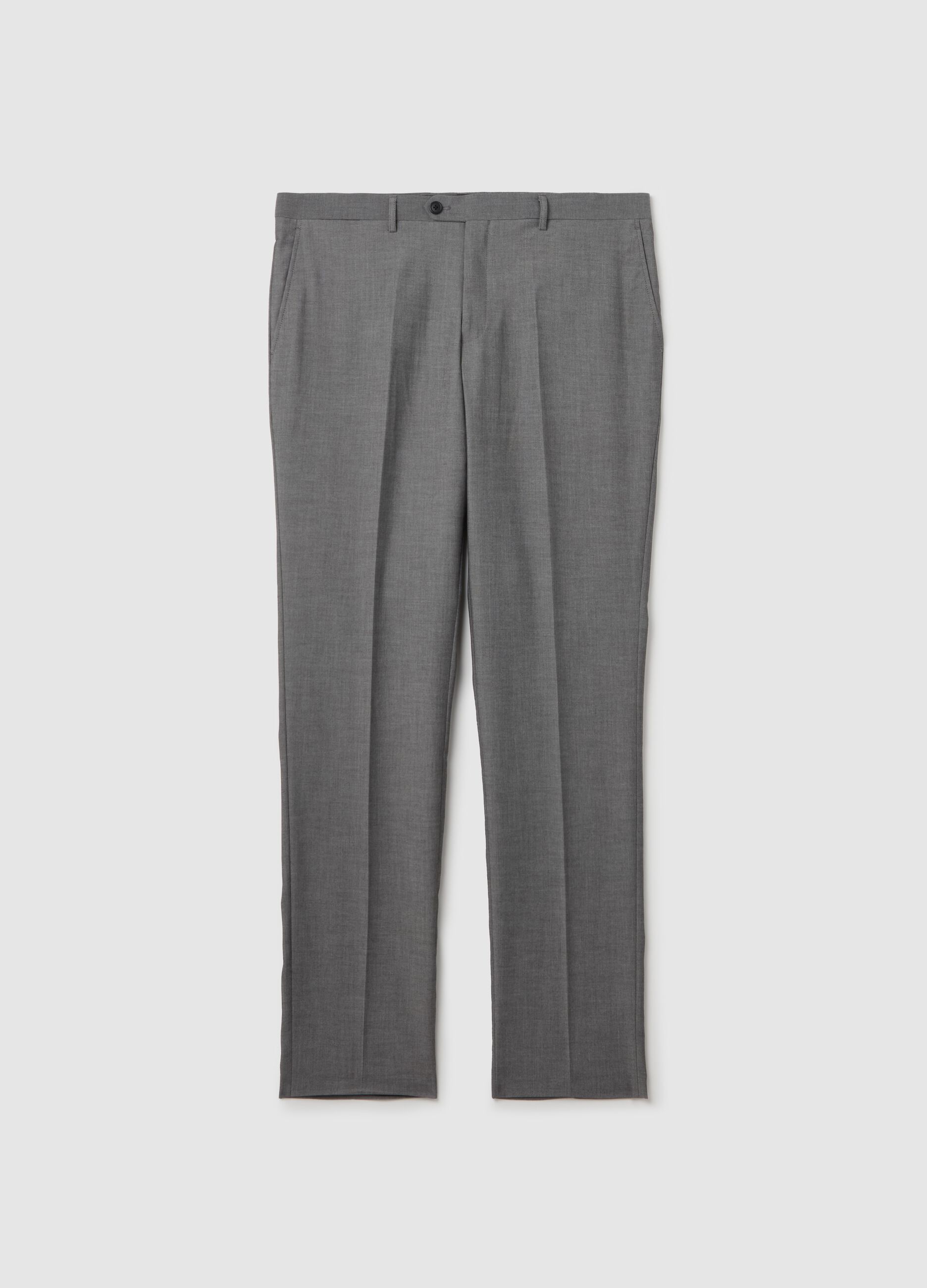Regular-fit trousers in viscose blend