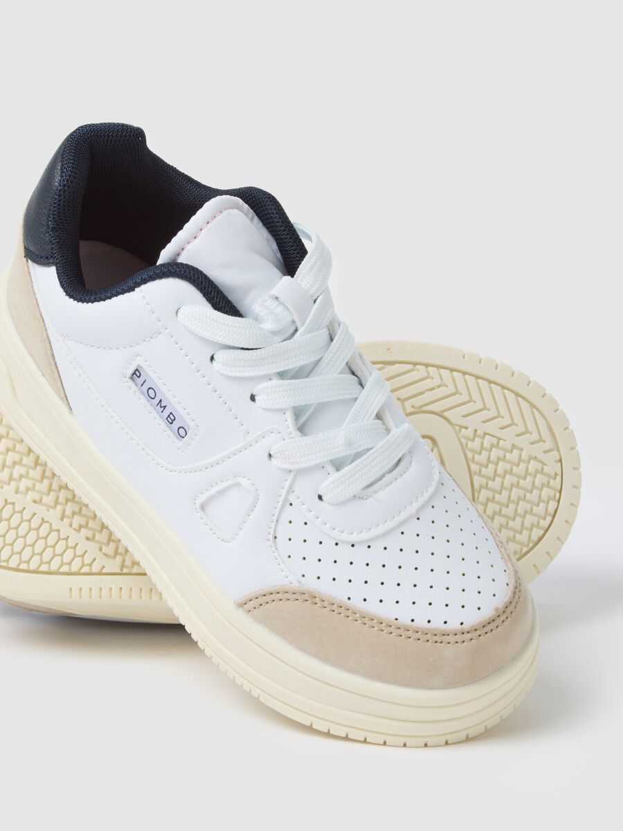 White and Beige Kids' Sneakers_2