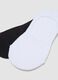 2-pack of multicolour invisible socks in stretch cotton blend_1