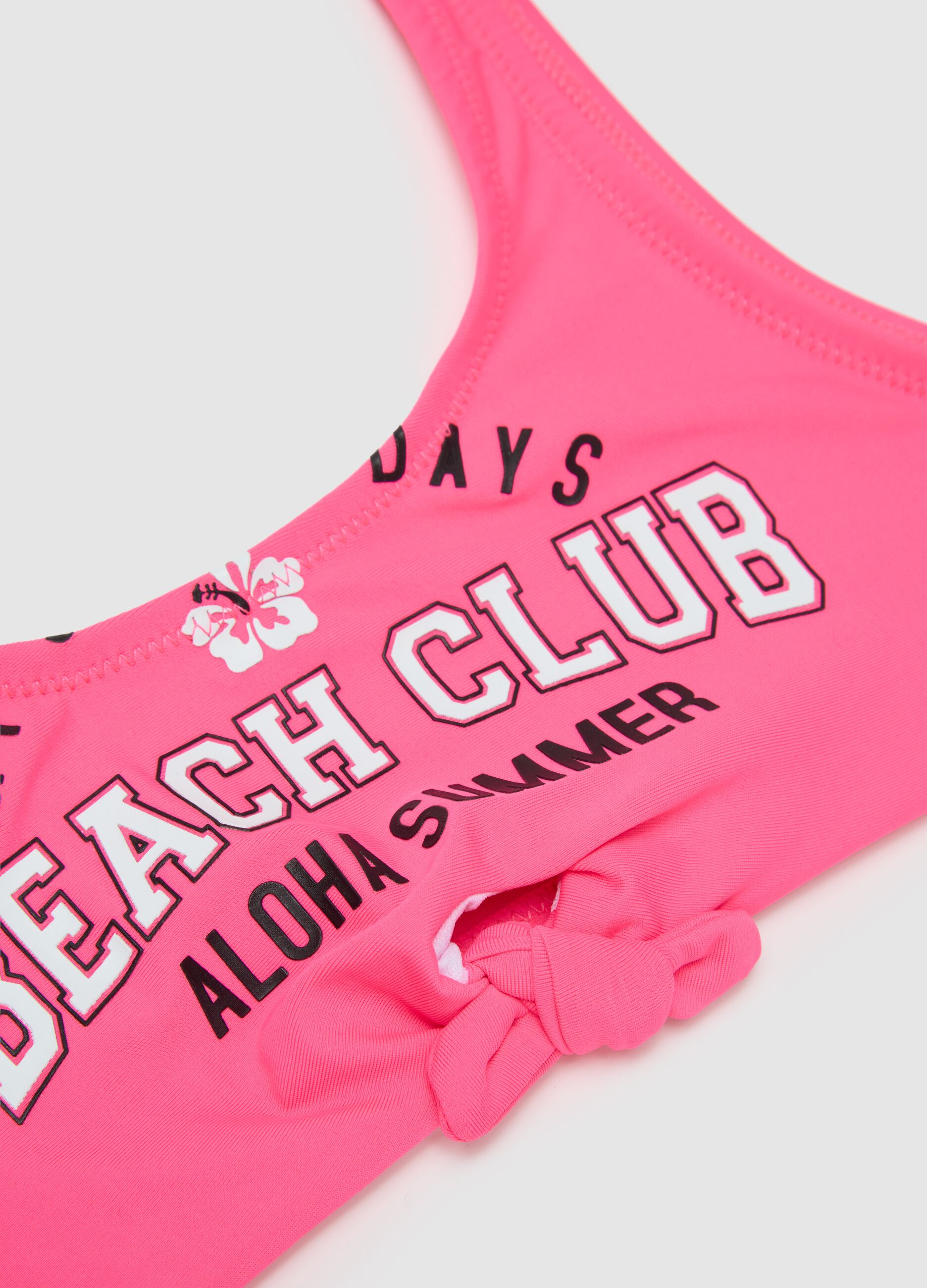 Girls' multicolour stretch blend bikini
