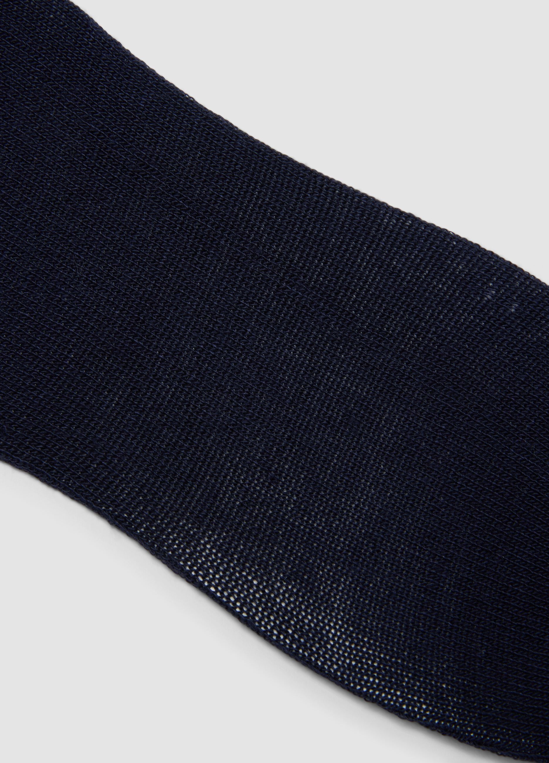 Collant blu in tessuto elasticizzato