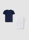 Boys&rsquo; multicolour pure cotton 2-pack T-shirts, regular fit_1