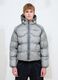 Nylon Ripstop Hooded Puffer Jacket in Grey_3