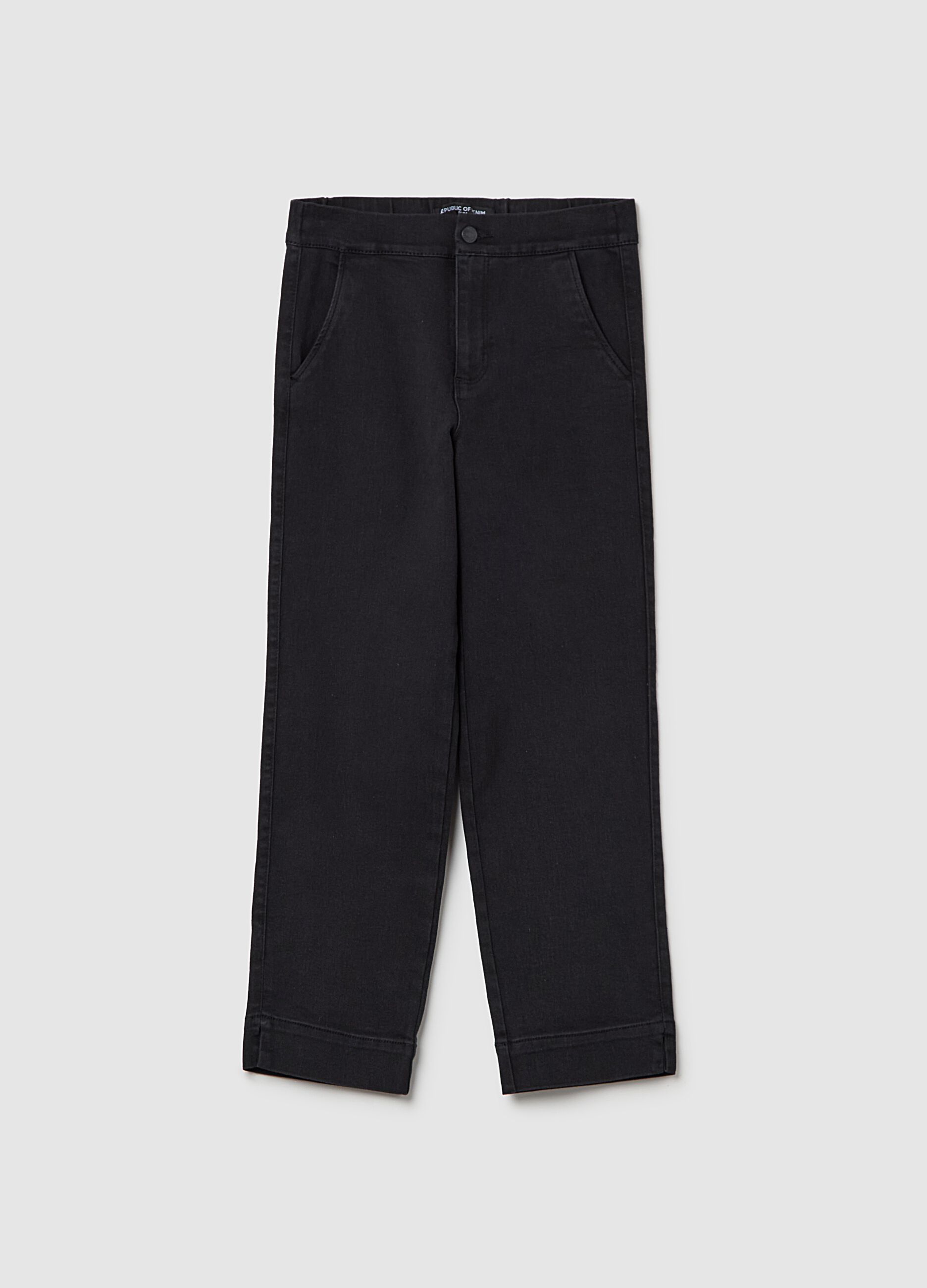 Jeans chino a vita alta
