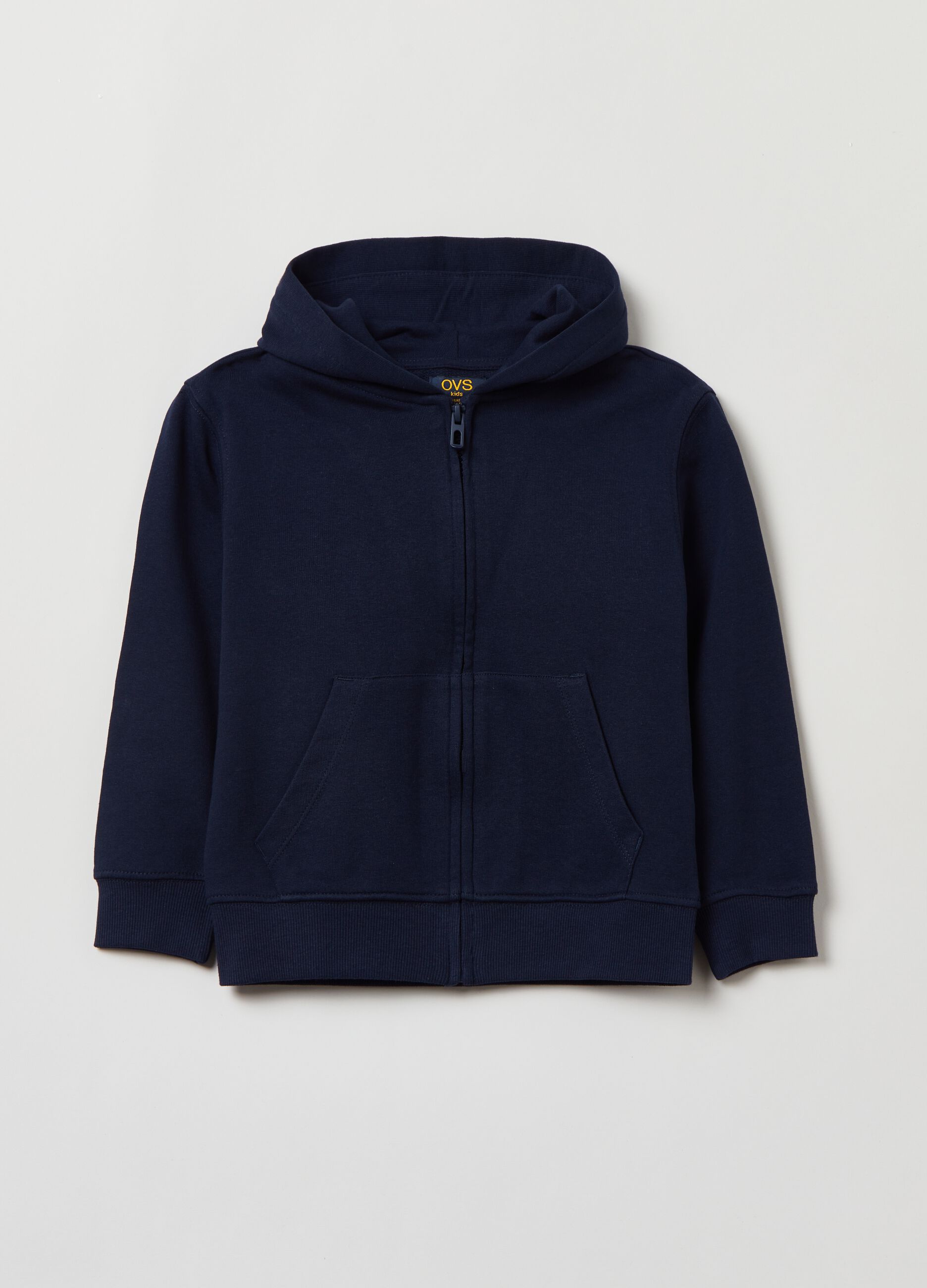 Full-zip in French Terry con cappuccio_0
