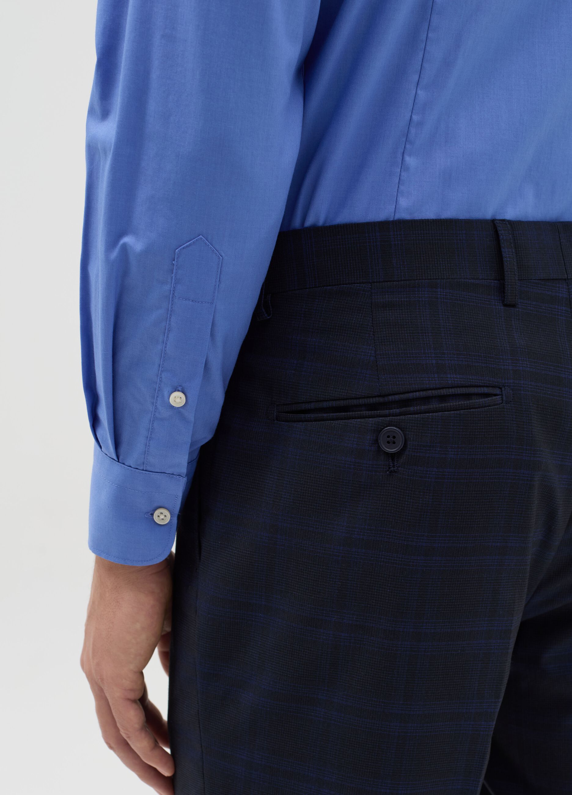 Camicia slim fit easy iron tinta unita