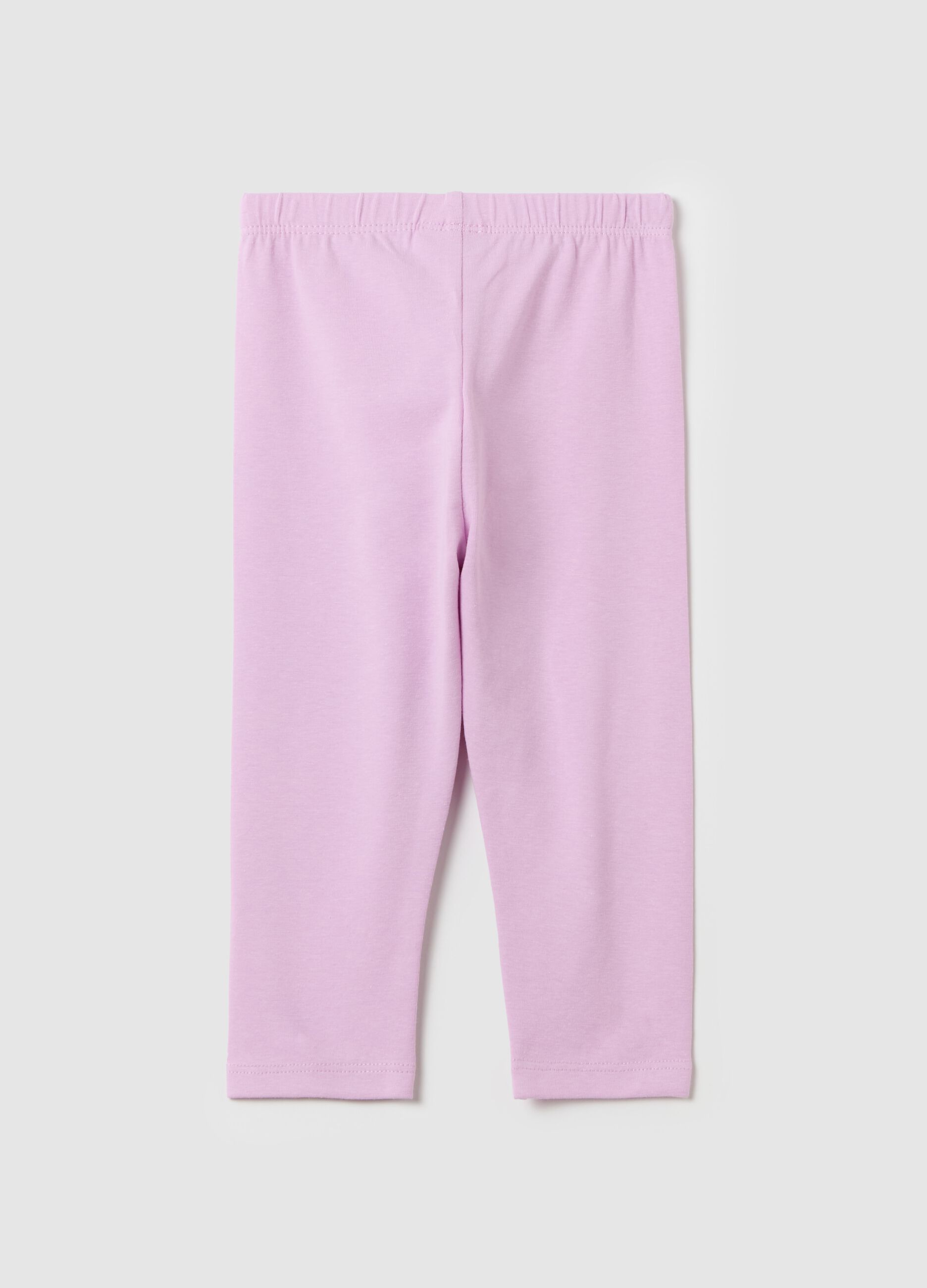 Stretch cotton leggings
