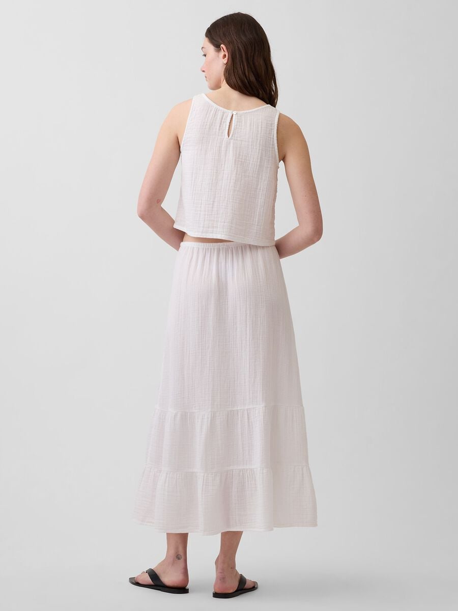 Long skirt in pure cotton_2