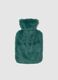 Christmas green hot water bottle with cover_1