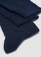 Two-pack of navy and grey marl long socks in stretch cotton_1