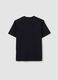 Black relaxed-fit pure cotton T-shirt with embroidered slogan_5