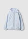 Children's blue waterproof jacket regular fit with hood_0