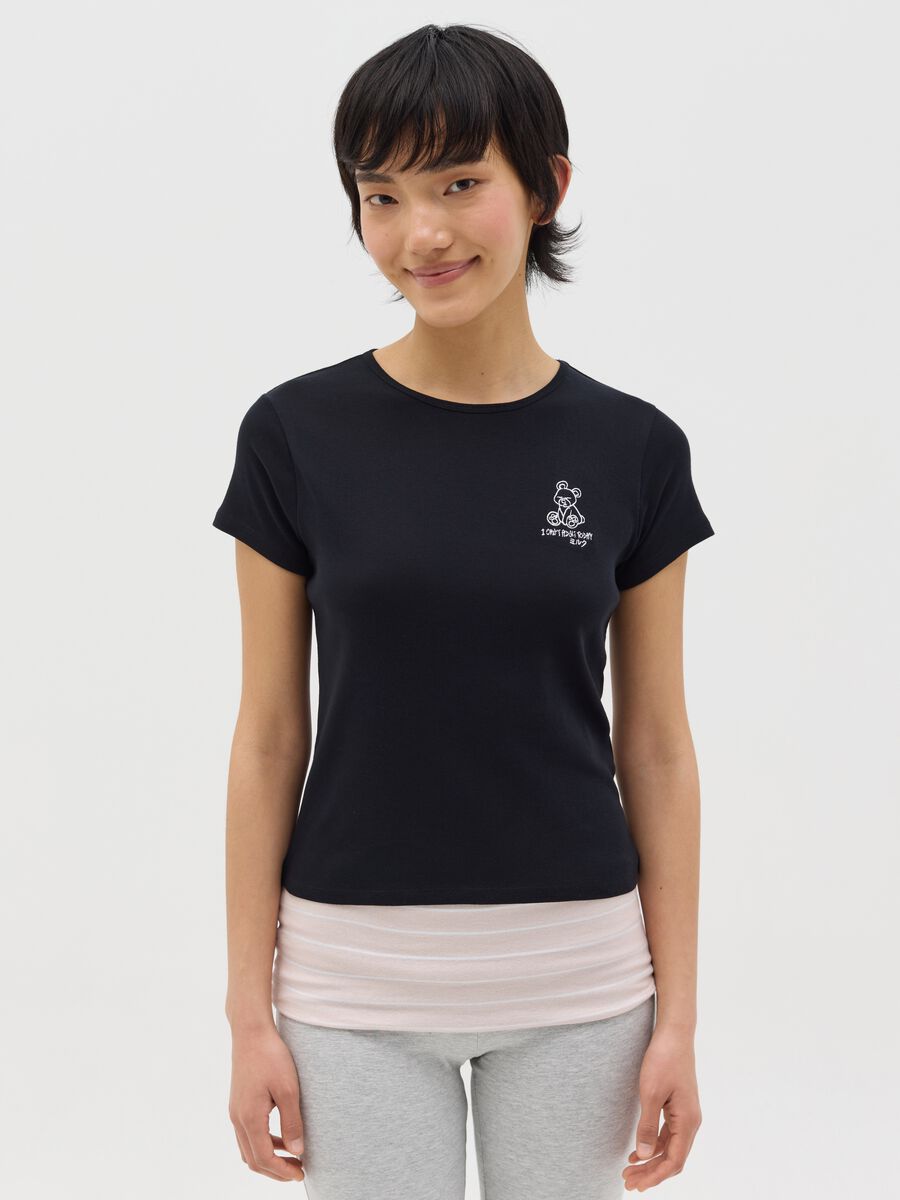 Slim-fit T-shirt in cotton_0
