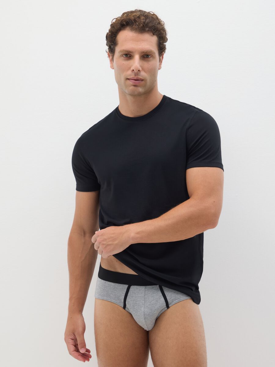 Set multipack slip in puro cotone grigio regular fit_0