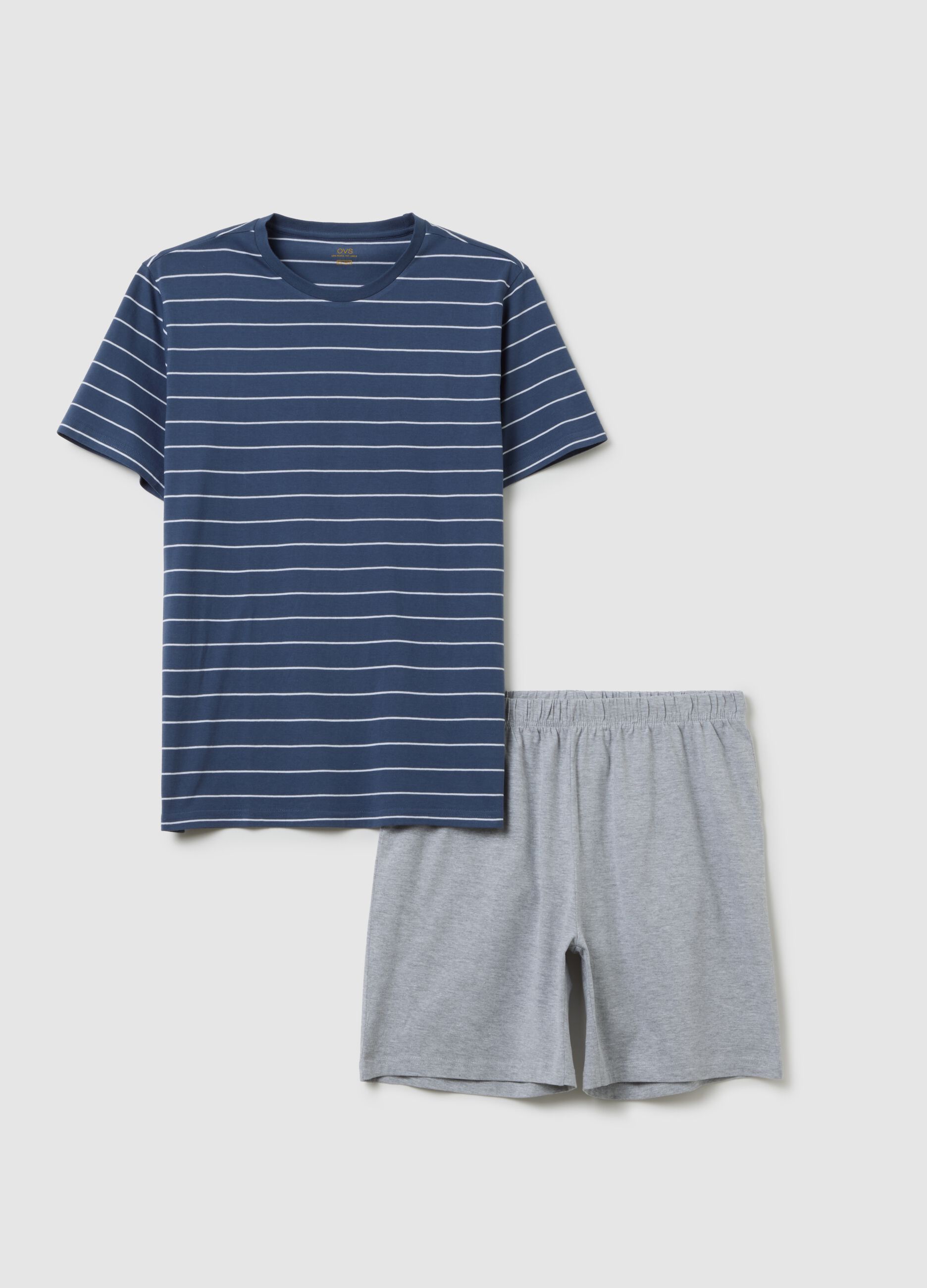 Multicolour cotton pyjama set regular fit