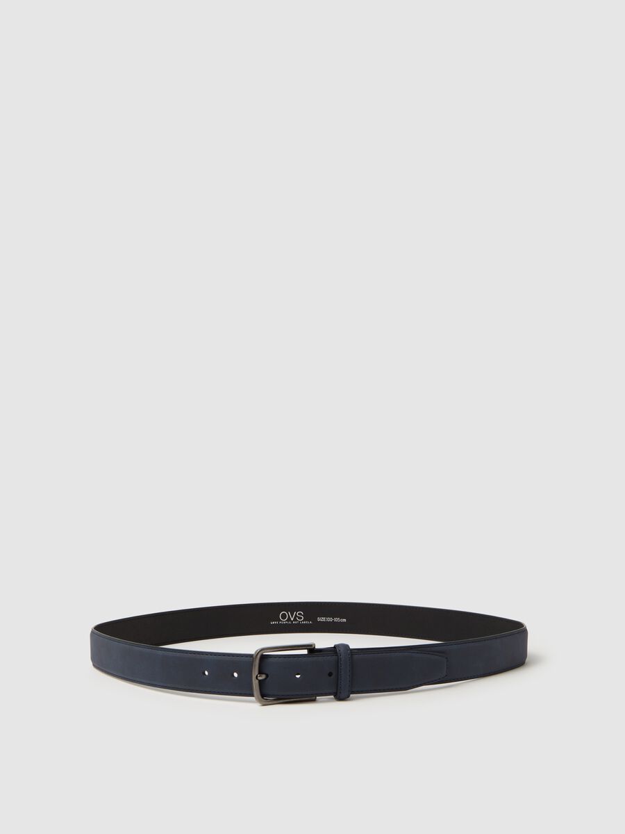 Solid colour belt with square buckle_0