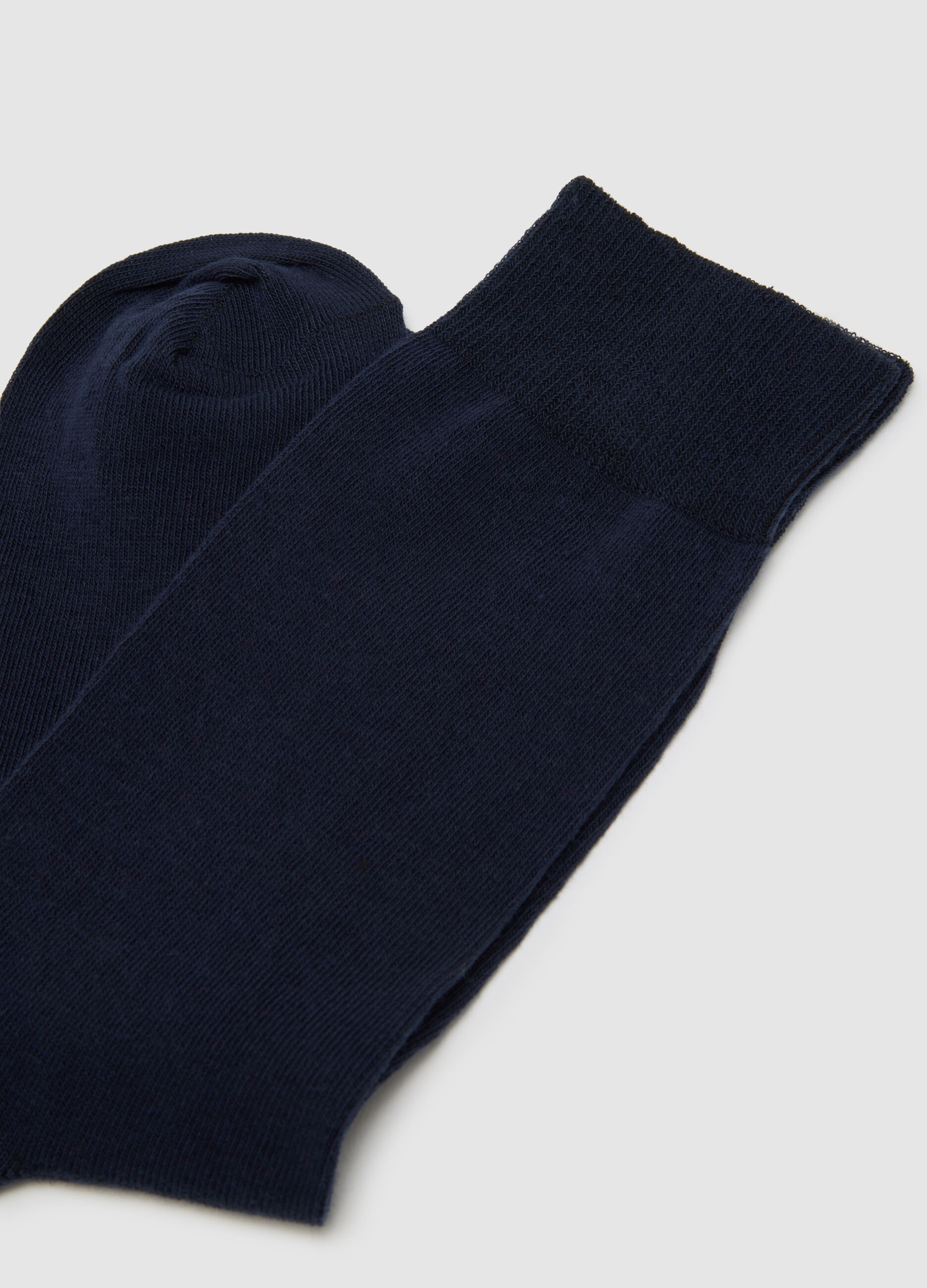 Set of two pairs of multicolour stretch cotton socks