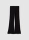 Girls' Black Flare Stretch Cotton Trousers_3