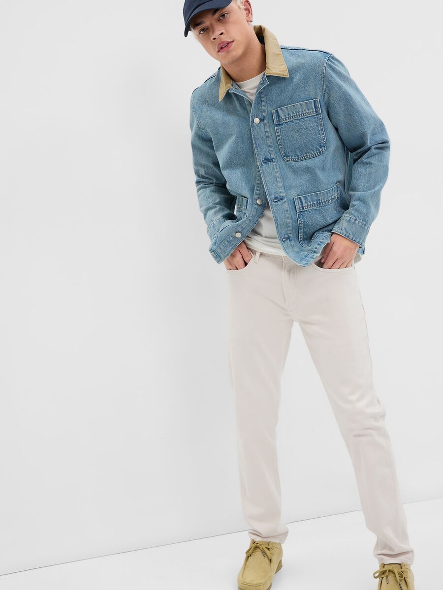 Five-pocket,straight-fit jeans_0