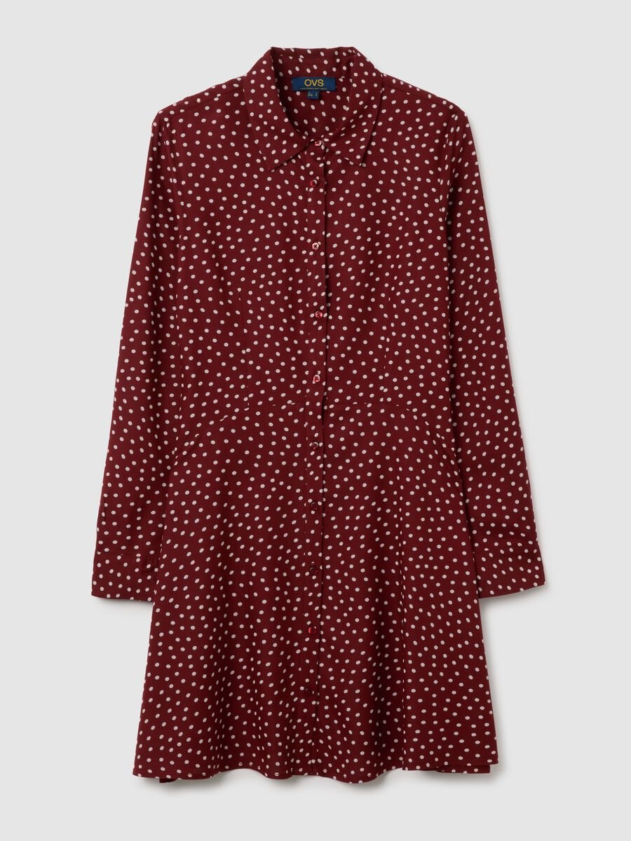Abito chemisier da donna in viscosa multicolor_4