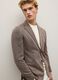 Regular fit brown checked blazer with buttons_0