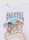 Girls' White Stretch Cotton T-shirt Regular Fit_2