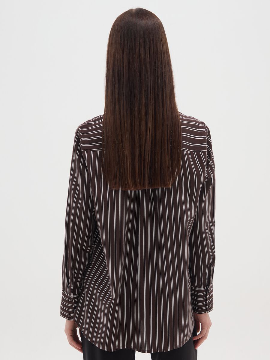 Multi-colour striped regular fit blouse_2