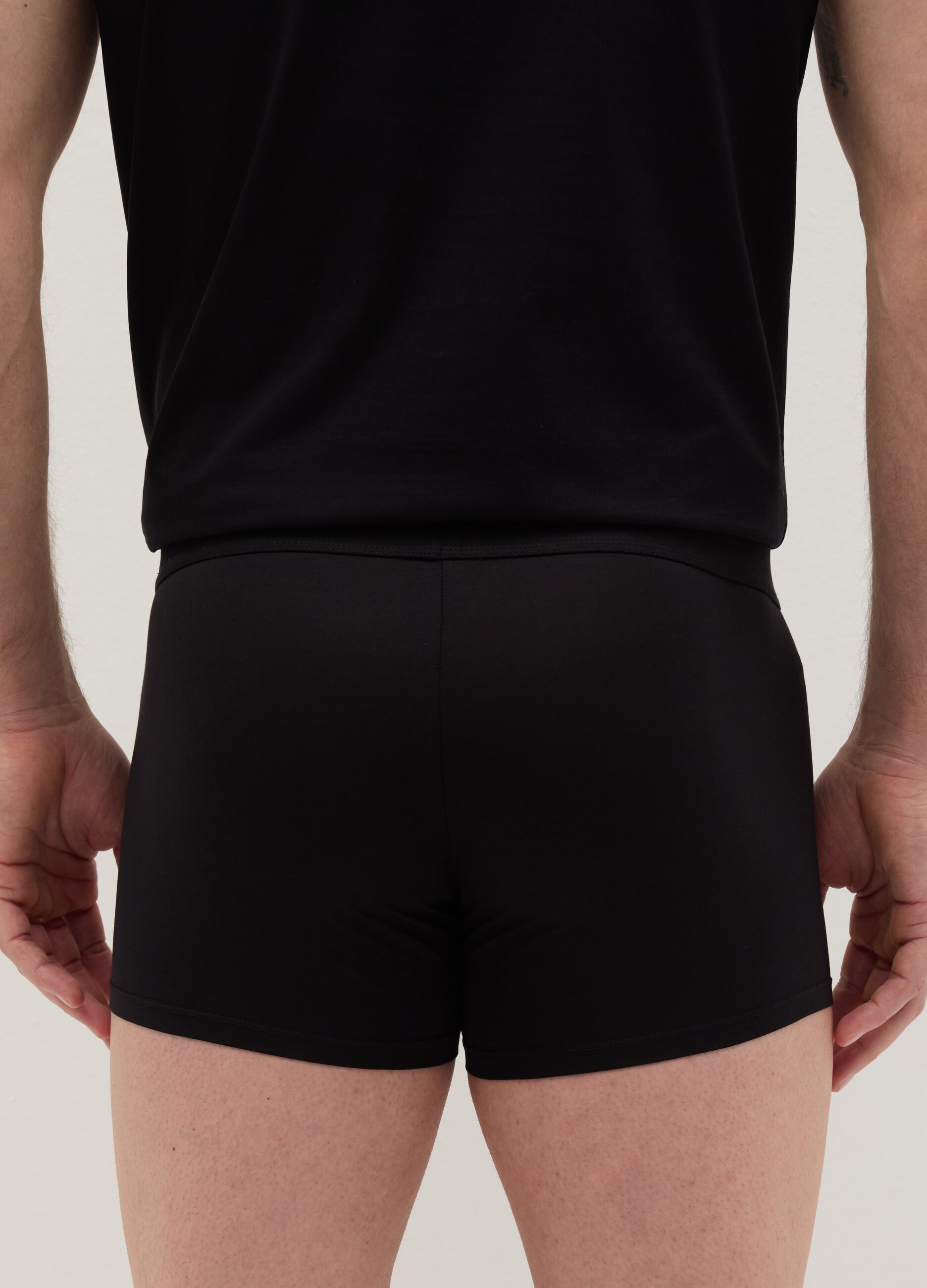 Two-pack boxer shorts in stretch mercerised cotton