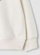 White pure cotton sweatshirt with star print, regular fit, for girls_3