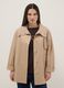 Beige Cotton Blend Oversize Fit Jacket_1