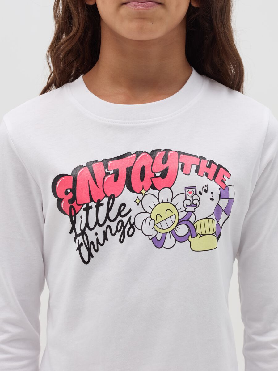 T-shirt maniche lunghe "Enjoy the little things"_2