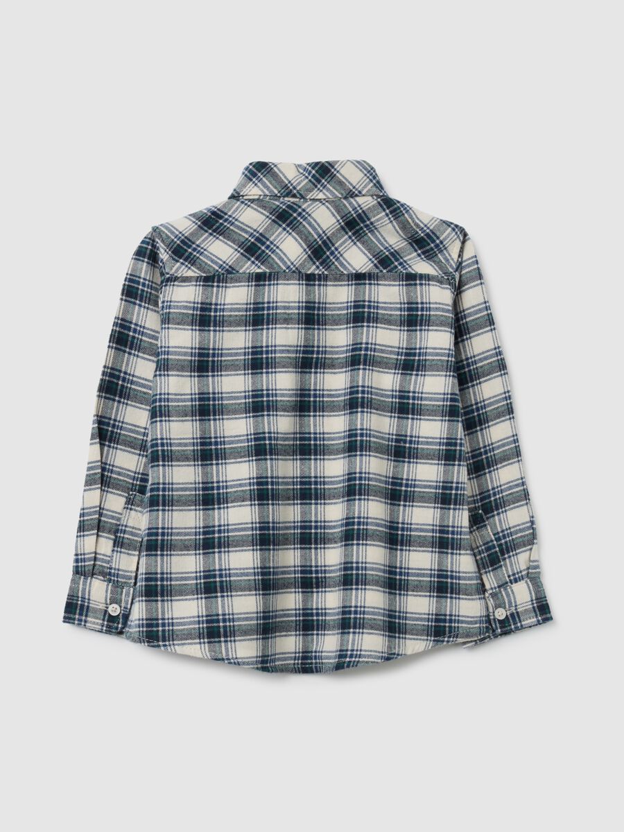 Camicia da bambino in puro cotone multicolor regular fit_1