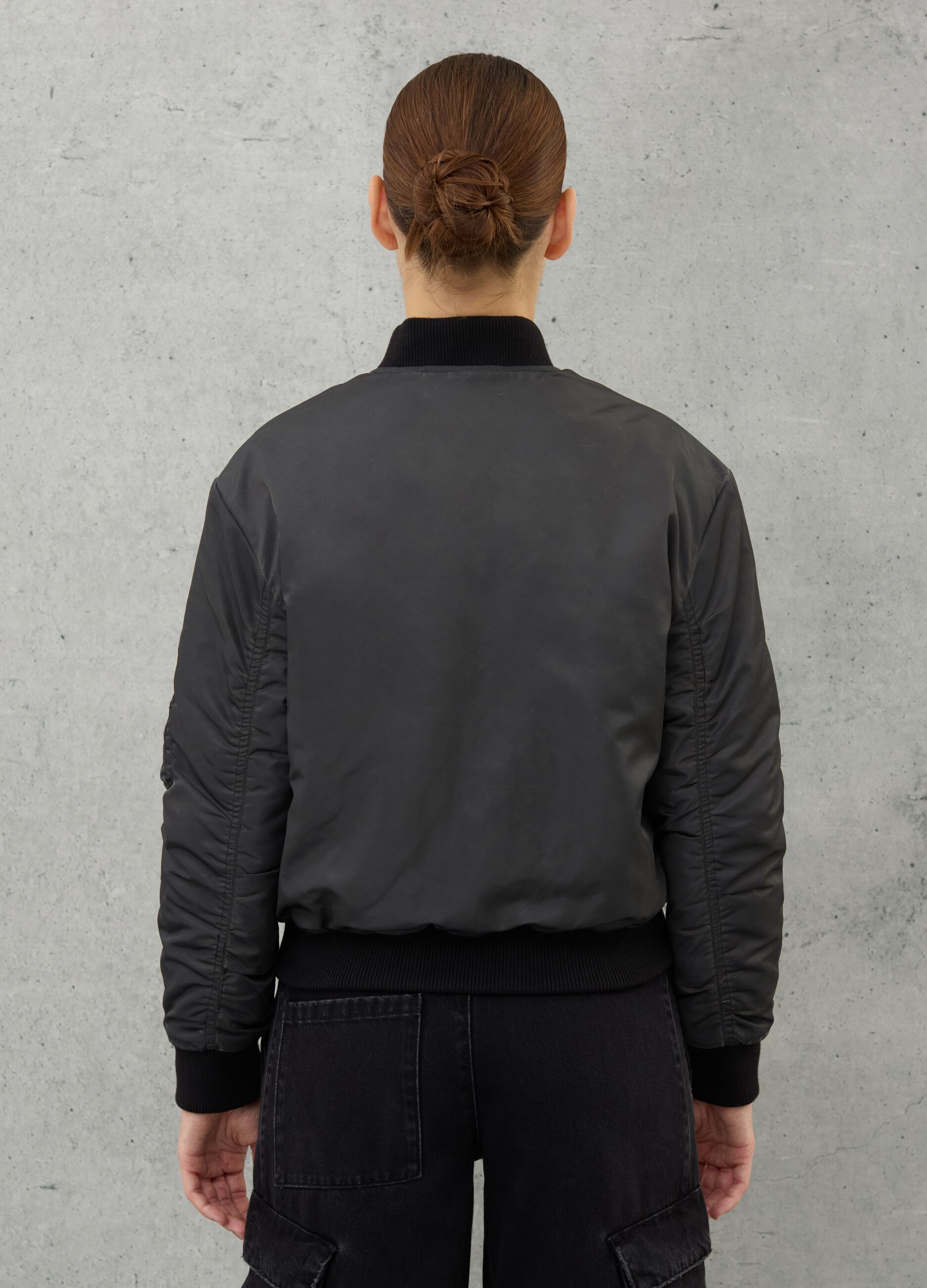Bomber Jacket Vintage Black