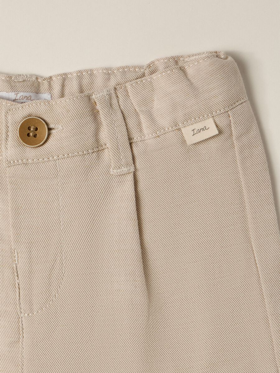 IANA Baby Linen Blend Twill Shorts_2