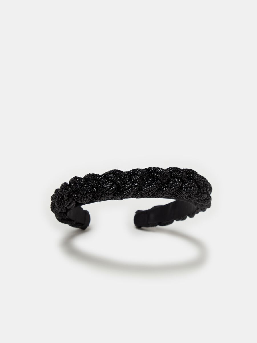 Braided Alice band in lurex_1