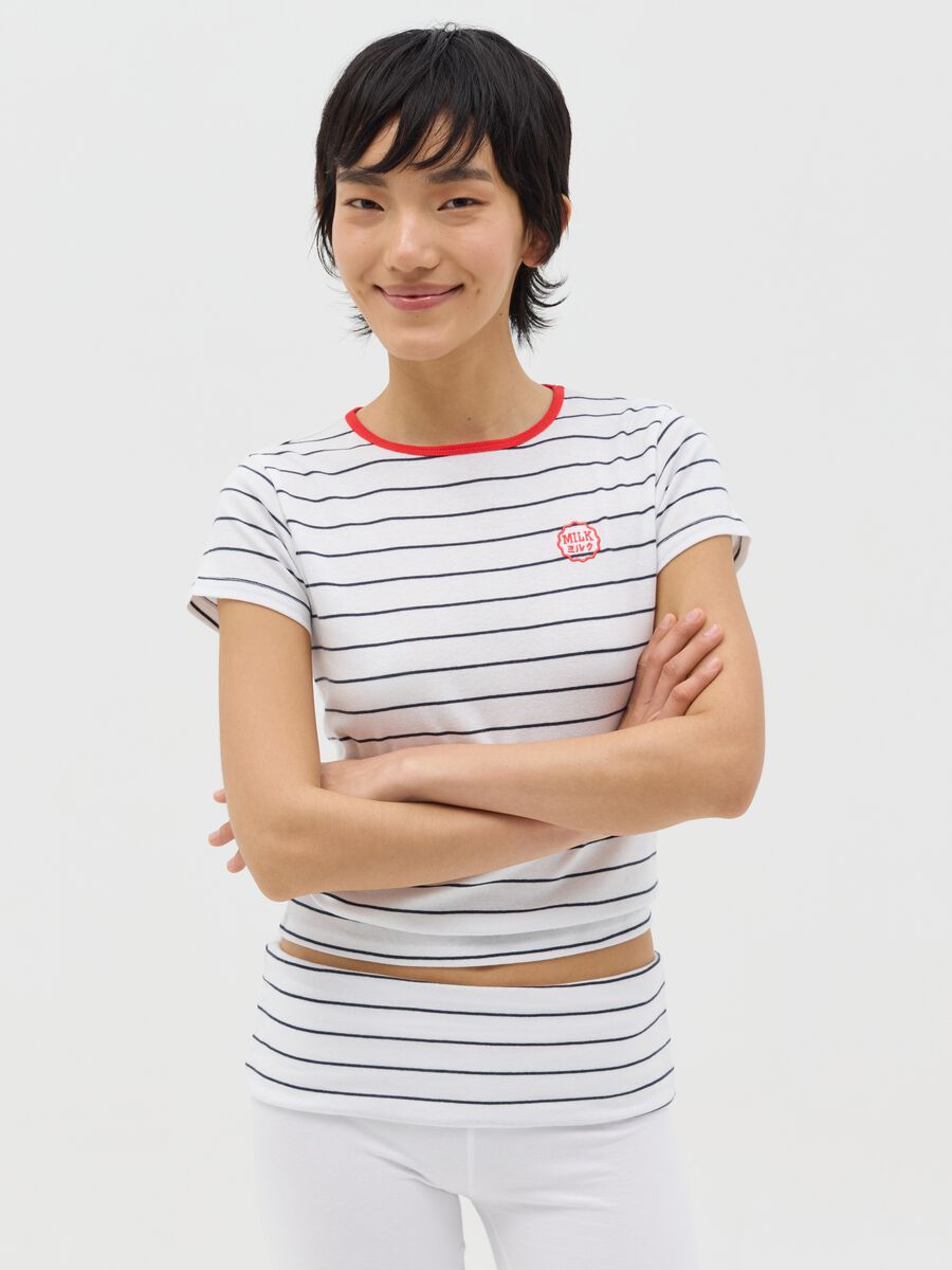 Slim-fit T-shirt in cotton_0