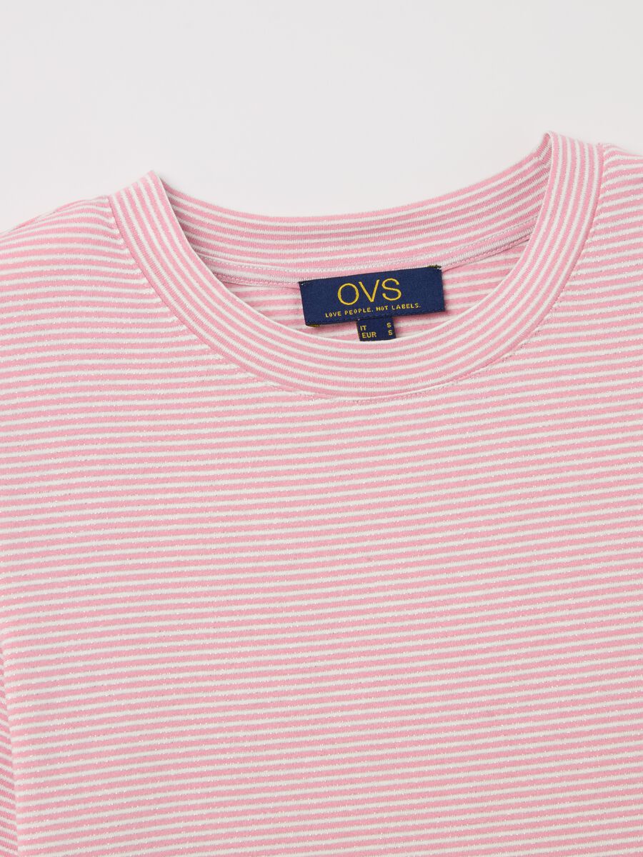 T-shirt with horizontal stripes and lurex_5