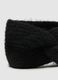 Black Headband with Braided Knit_2