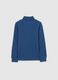 Children's blue turtleneck in pure cotton regular fit_1