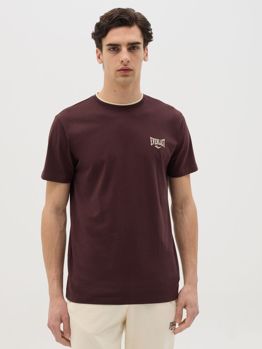 Cotton T-shirt with logo print_0
