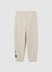 Children's beige cotton jogging trousers regular fit_1