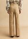 Pantaloni dritti in misto cotone beige regular fit_3
