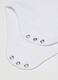 Newborn White Bodysuit Tripack in Pure Organic Cotton_3