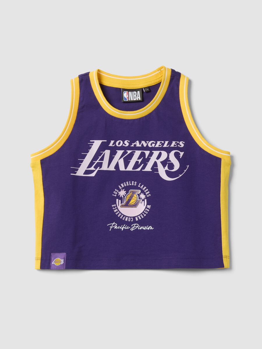 Purple pure cotton tank top_0