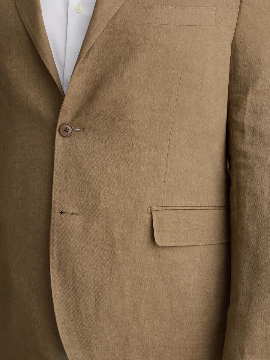 Plus Size oversized blazer in linen_3