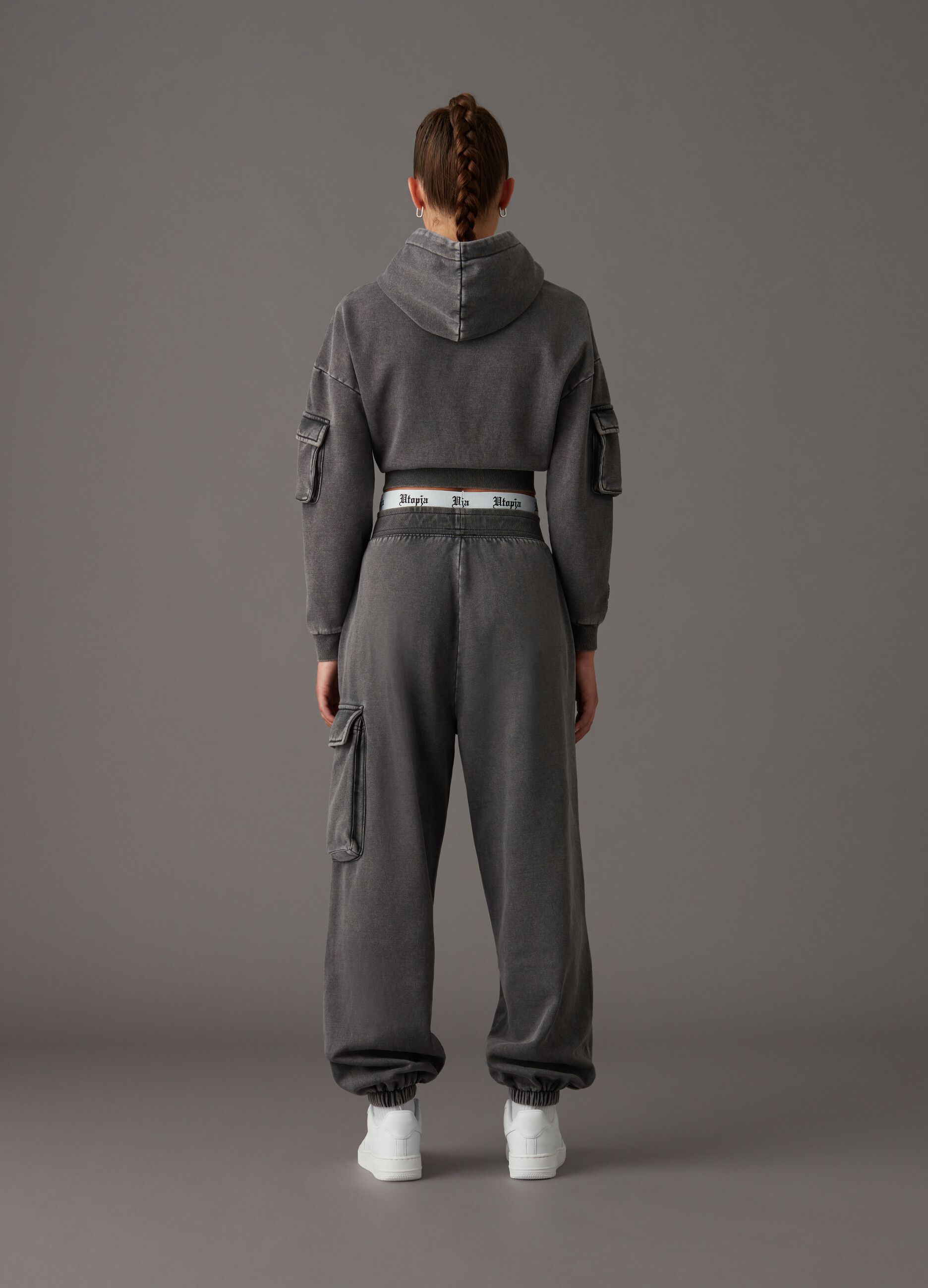 Jogger Cargo Sweatpants Vintage Grey_1